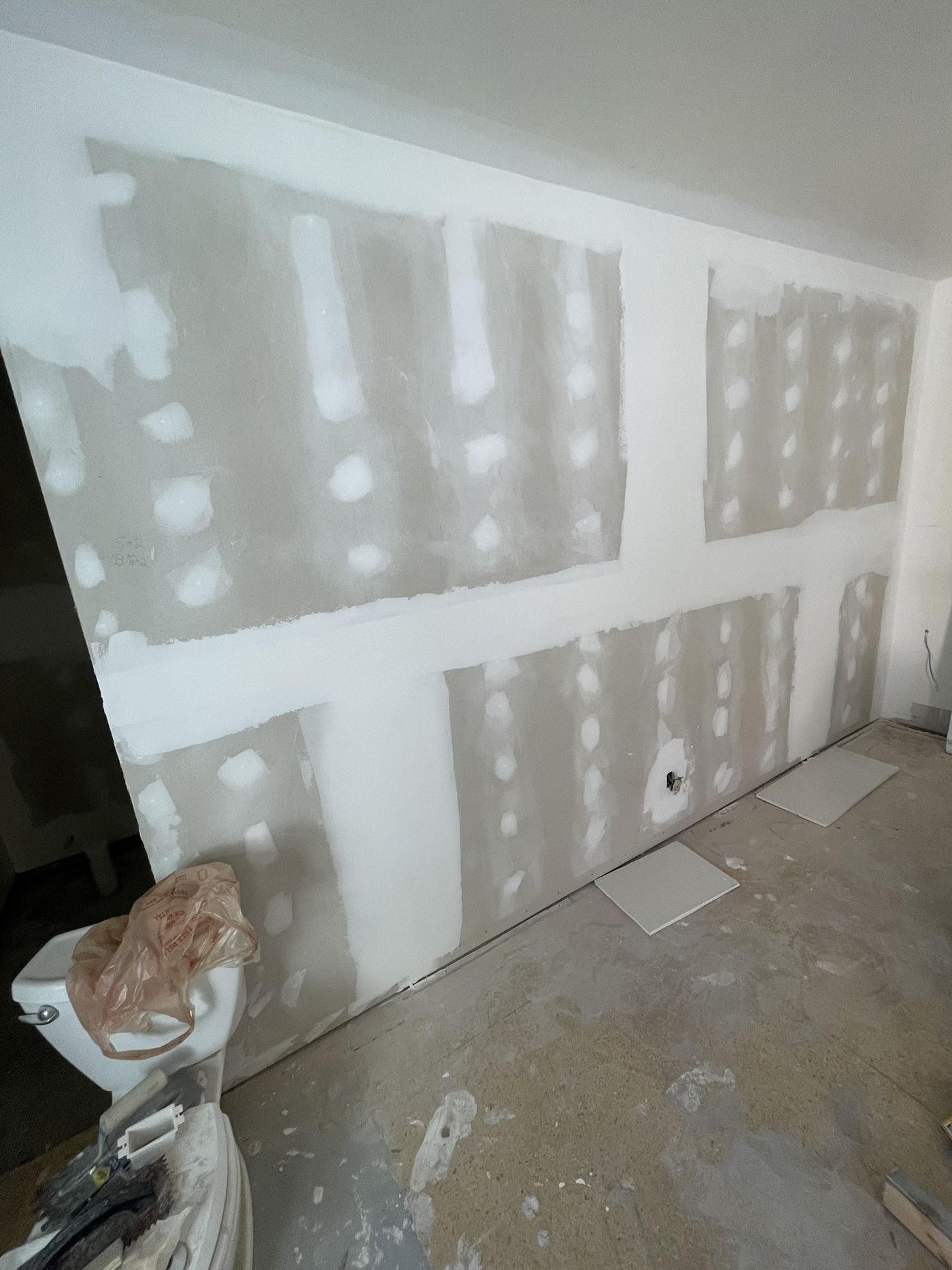 New drywall in room 12